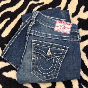 True Religion Women's Dark Blue Boot Cut Jeans